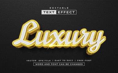 Luxury 3D editable text effect style