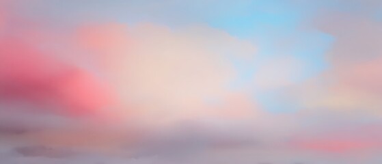 Obraz premium Soft pastel colored sky cloudscape background
