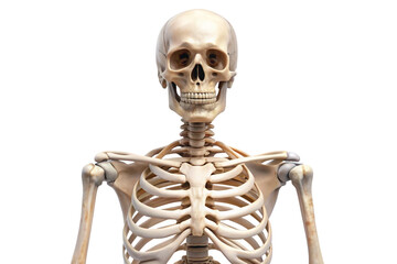 Beautiful, trending and realistic Skeleton with white background