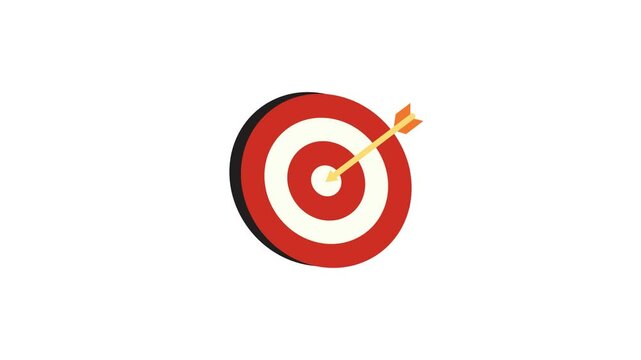 Short animated video of an arrow heading towards its target