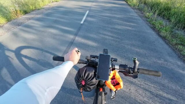 cycling in nature in wild places, bikepacking	
