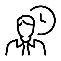 Businessman with Clock