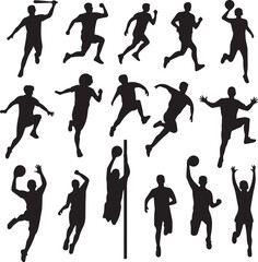 American Football Player Silhouette in Action Pose

Football Helmet and Ball Vector Design

Running Quarterback Silhouette for Sports Design

Black American Football Silhouette Illustration

Team Spor