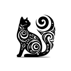 Abstract Black Background Texture Image