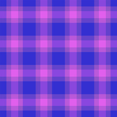 Vibrant plaid pattern. Bold, seamless textile design in shades of purple. Ideal for backgrounds, fabric design, and digital art. Adds a unique touch.