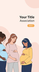 Fototapeta premium A collective journey embracing parenthood and growing families together