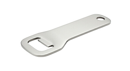 Obraz premium Stainless steel bottle opener bar tool flat opener beer soda cap remover kitchen accessory gadget barware