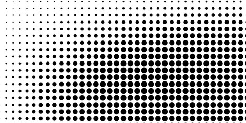 Abstract halftone dotted background. Monochrome pattern with dot and circles. Vector modern futuristic texture for posters, business cards, postcards, interior design, labels and stickers. eps10