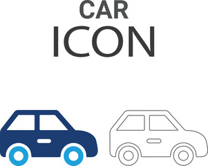 Car Line art icons, such as turbocharger diagnostics, fuel injector, turbine, spark plug, and more. Vector illustration. Easily changes to any color.