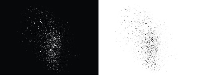 Ink editable grunge black and white vector blood splatter illustration background