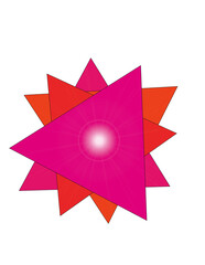abstract star shape vector illustration