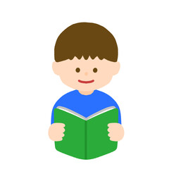 本を読む男の子