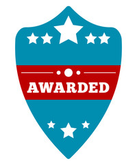 Welcome to colorful stamp shield awarded vector illustration with eco label and travel sign design