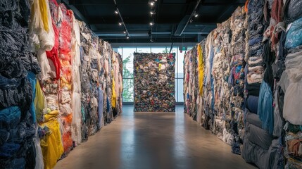 Obraz premium Revolutionizing Recycling in Textile Industry through Closed Loop Systems