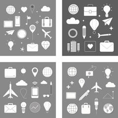 set of icons for web