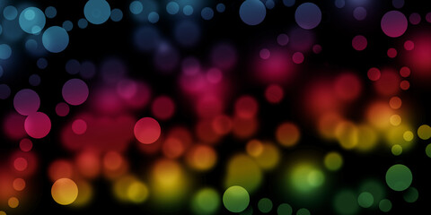 abstract color full background with bokeh.  Colorful Bokeh Lights Abstract Background – Vibrant Blurred Circle Overlay Design