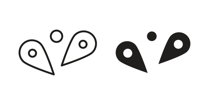 Pinball icons in trendy linear style vector. Vector illustration