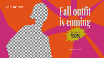 fall autumn template design for promotion
