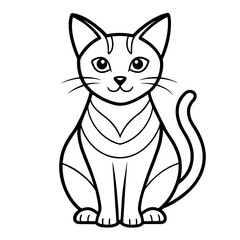 vector illustration of a cat