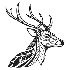 silhouette of a deer