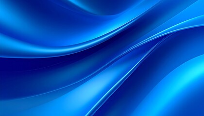Obraz premium Abstract flowing blue curves (3)