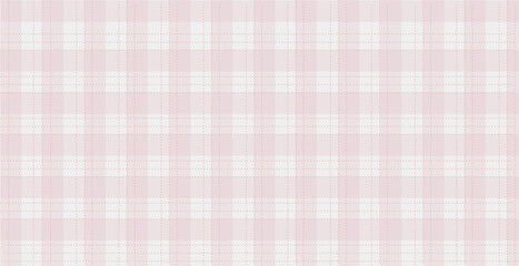 Geometric pink plaid print in pastel tones, vector background