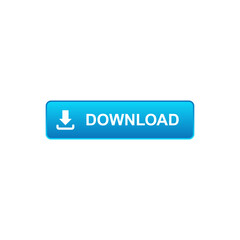 Blue Download Button with Arrow