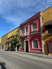 Fototapeta premium Puebla, Mexico - 01-10-2025 - Colourful Houses