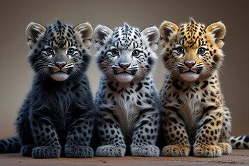 Adorable Leopard Cub Staring Curiously at the Camera