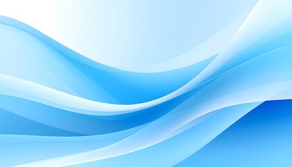 Fototapeta premium Abstract flowing curves of light blue and white (1)