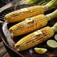 "Charred to Perfection: Grilled Corn Delight"