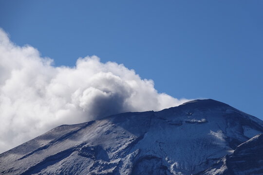 Eruption of Popocatepetl Volcano, Mexico