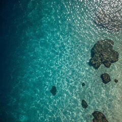 "Turquoise Tranquility from Above"