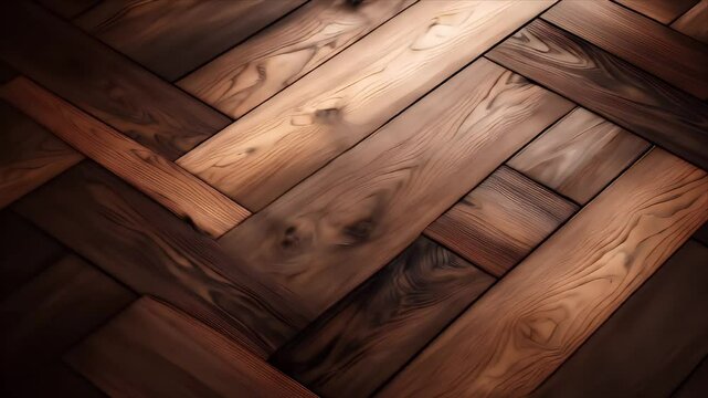 Wooden floor pattern in herringbone design with detailed grain and shading