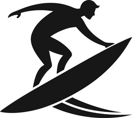 silhouette of a surfer