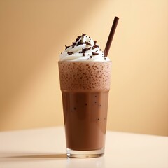 cold coffee with ice cream