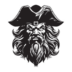 Pirate Head Vector Art