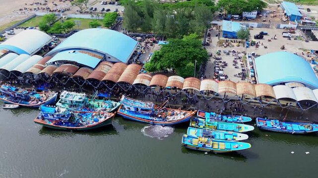 The largest fish auction place in Aceh province, precisely in Lampulo, Banda Aceh city