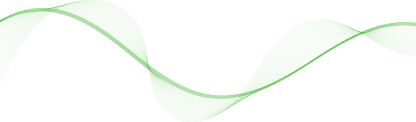 Green Wave Design on White Background for Modern Graphic Needs abstract colorful gradient line shape design