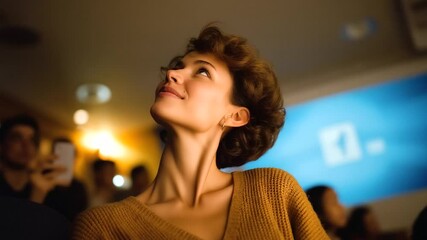 Engaged audience member capturing classroom graph details - Powered by Adobe