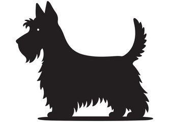 Scottish Terrier Silhouette Image for Pet Lovers and Graphic Designers