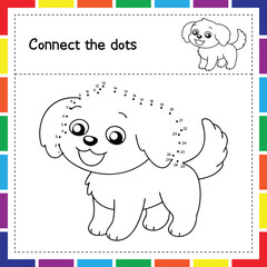 Cute Animal Connect the Dots Worksheet for Kids, Fun Dot to Dot Animal Activity Pages
