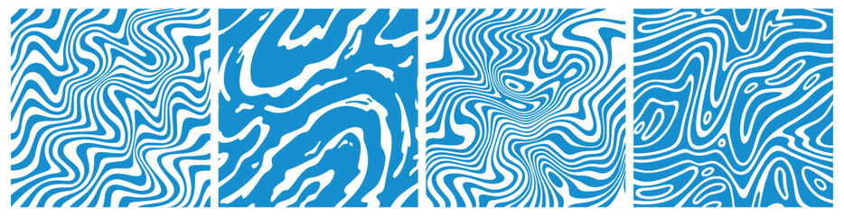 Milk Splash Vector Pattern. Abstract Water Wave Texture. Liquid Melting Drop Shapes. Seamless Milk Backgrounds