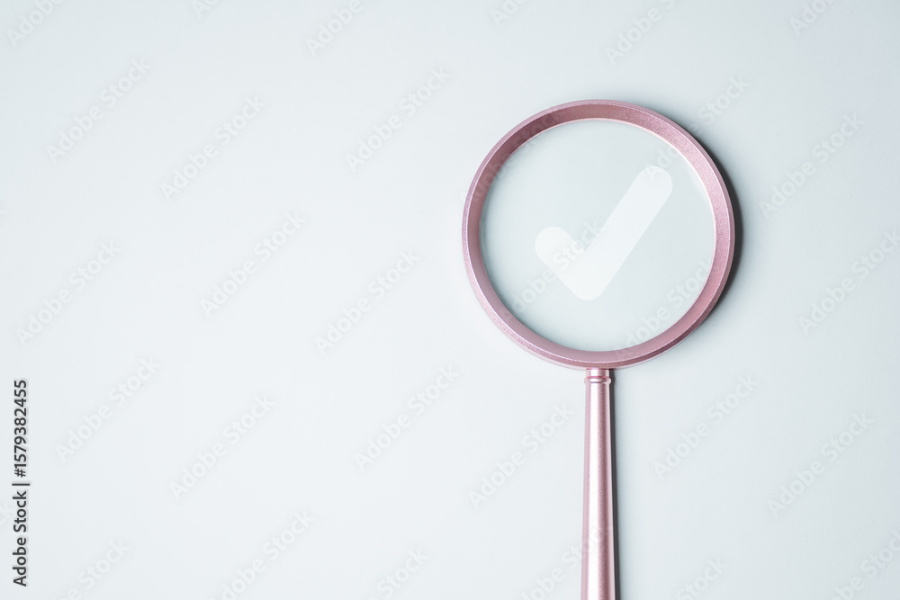 Aufkleber checklist business report concept. check mark opinion. tick checkbox survey. checkmark.