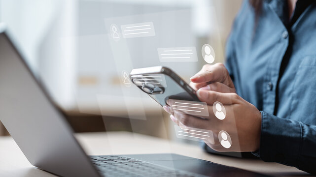 Live chat customer support. Online assistance support. Customer service concept. Help technology. - Powered by Adobe