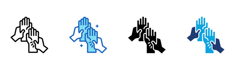 Hand Massage icon Multi Style Vector Illustration