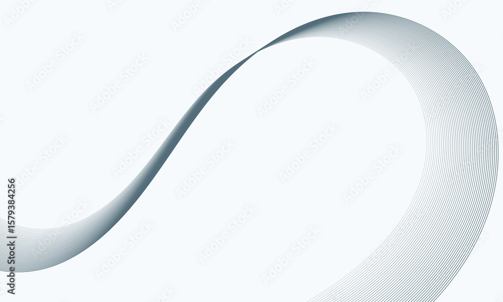 Poster elegant abstract wavy lines creating a subtle textured background design