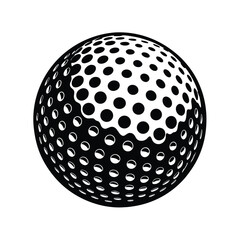 Legend Signed Golf Ball Vector Art