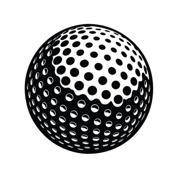 Fototapeta Legend Signed Golf Ball Vector Art