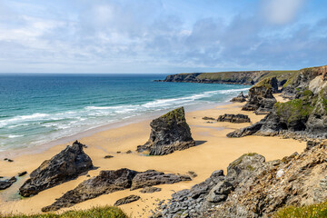 Bedruthan Steps, Cornwall, England, United Kingdom